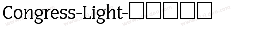 Congress-Light字体转换