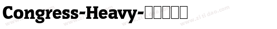 Congress-Heavy字体转换