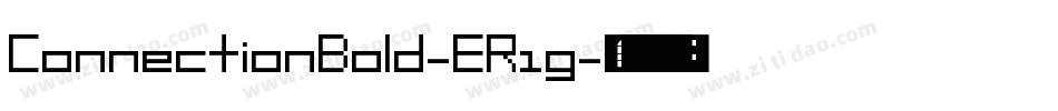 ConnectionBold-ER1g字体转换