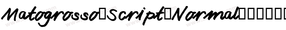 Matogrosso-Script-Normal字体转换