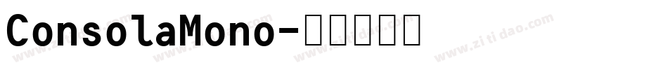 ConsolaMono字体转换