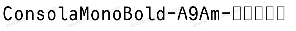 ConsolaMonoBold-A9Am字体转换