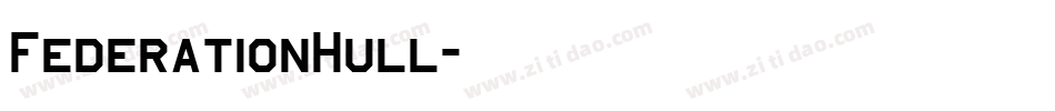 FederationHull字体转换