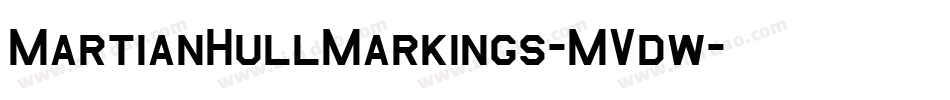 MartianHullMarkings-MVdw字体转换