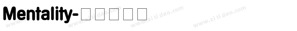 Mentality字体转换