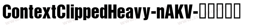 ContextClippedHeavy-nAKV字体转换