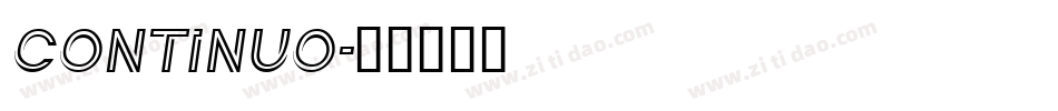 continuo字体转换