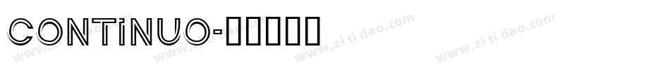 continuo字体转换