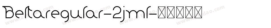 Beltaregular-2jml字体转换