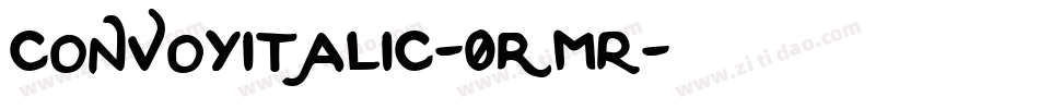 ConvoyItalic-0rMR字体转换