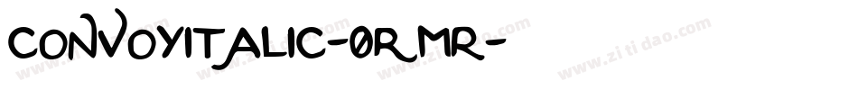 ConvoyItalic-0rMR字体转换