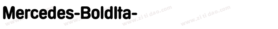 Mercedes-BoldIta字体转换