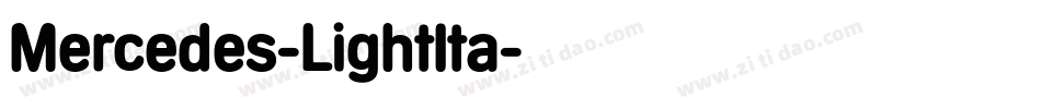Mercedes-LightIta字体转换