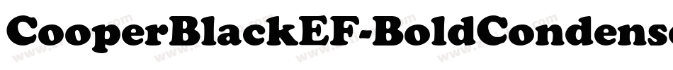 CooperBlackEF-BoldCondensed字体转换