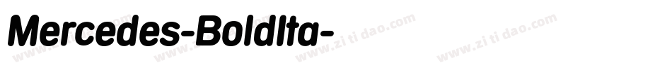Mercedes-BoldIta字体转换