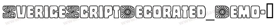 SverigeScriptDecorated_Demo字体转换