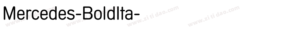 Mercedes-BoldIta字体转换