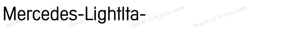 Mercedes-LightIta字体转换