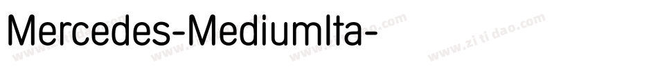 Mercedes-MediumIta字体转换
