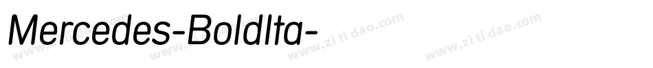 Mercedes-BoldIta字体转换