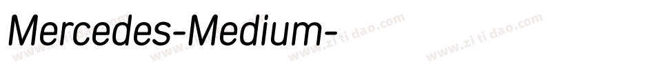 Mercedes-Medium字体转换