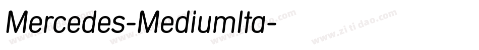 Mercedes-MediumIta字体转换