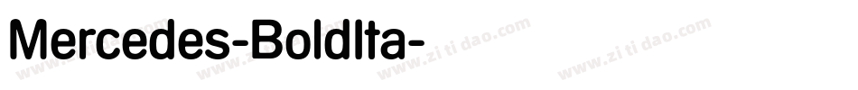 Mercedes-BoldIta字体转换