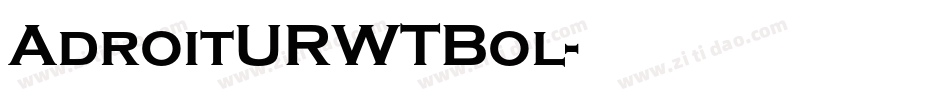 AdroitURWTBol字体转换