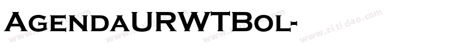 AgendaURWTBol字体转换