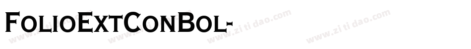 FolioExtConBol字体转换