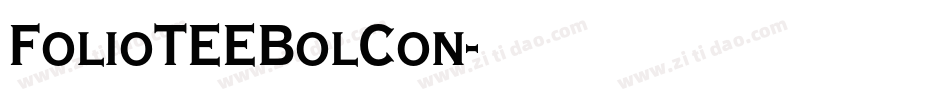 FolioTEEBolCon字体转换
