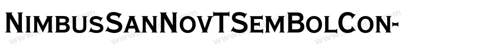 NimbusSanNovTSemBolCon字体转换