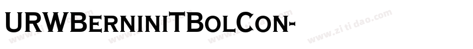 URWBerniniTBolCon字体转换