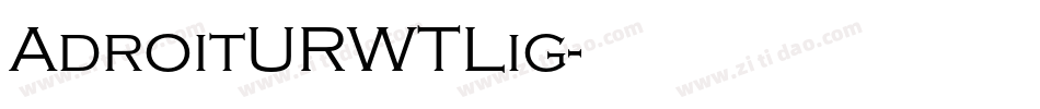 AdroitURWTLig字体转换