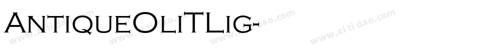 AntiqueOliTLig字体转换