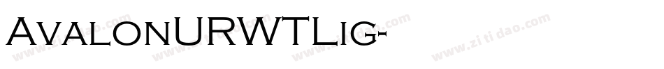 AvalonURWTLig字体转换