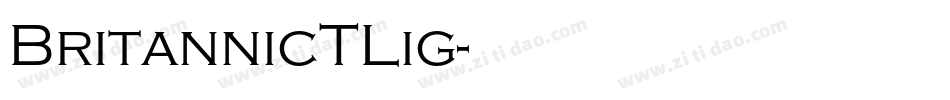 BritannicTLig字体转换