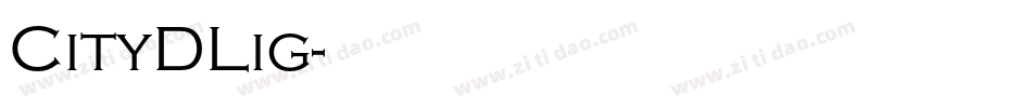 CityDLig字体转换
