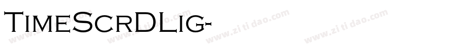 TimeScrDLig字体转换