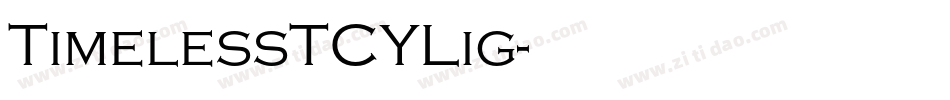 TimelessTCYLig字体转换