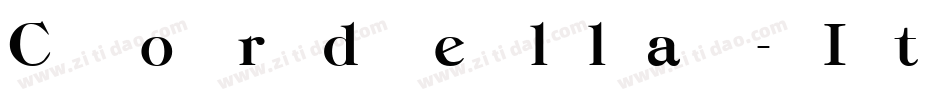 Cordella-Italic字体转换