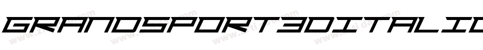 GrandSport3DItalic-5ZDj字体转换