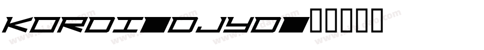 Kordi-DjYd字体转换