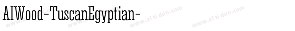 AIWood-TuscanEgyptian字体转换