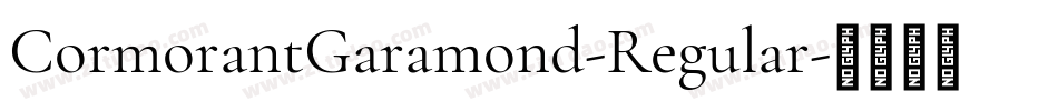 CormorantGaramond-Regular字体转换