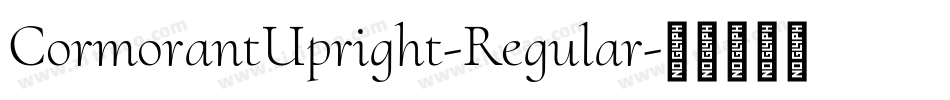 CormorantUpright-Regular字体转换