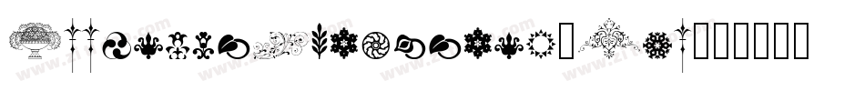 WoodtypeOrnaments-Two字体转换