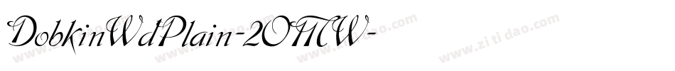 DobkinWdPlain-2OMW字体转换