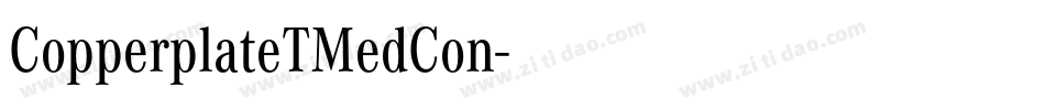 CopperplateTMedCon字体转换