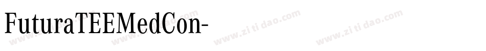 FuturaTEEMedCon字体转换